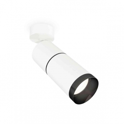 Комплект накладного светильника Ambrella light Techno Spot XM6312011 SWH/PBK белый песок/черный полированный (A2202, C6301, A2061, C6312, N6131) для магазина, цвет белый
