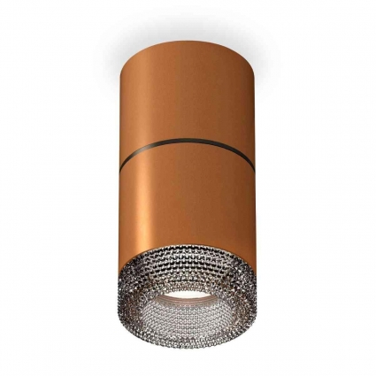 Комплект накладного светильника Ambrella light Techno Spot XS7404042 SCF/BK кофе песок/тонированный (C7404, A2071, C7404, N7192) для магазина, цвет кофейный