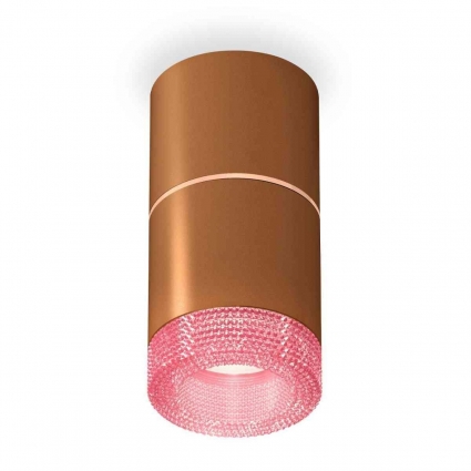 Комплект накладного светильника Ambrella light Techno Spot XS7404082 SCF/PI кофе песок/розовый (C7404, A2073, C7404, N7193) для магазина, цвет кофейный