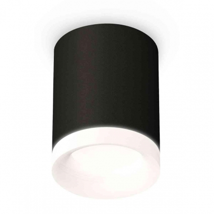 Комплект накладного светильника Ambrella light Techno Spot XS7422024 SBK/FR черный песок/белый матовый (C7422, N7165) для магазина, цвет черный