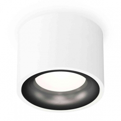 Комплект накладного светильника Ambrella light Techno Spot XS7510021 SWH/PBK белый песок/черный полированный (C7510, N7011) для магазина, цвет белый
