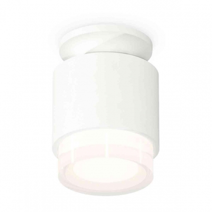 Комплект накладного светильника Ambrella light Techno Spot XS7510045 SWH/FR/CL белый песок/белый матовый/прозрачный (N7925, C7510, N7160) для магазина, цвет белый