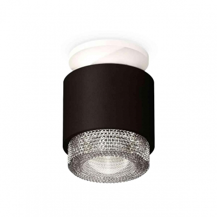 Комплект накладного светильника Ambrella light Techno Spot XS7511042 SBK/SWH/CL черный песок/белый песок/прозрачный (N7925, C7511, N7191) для магазина, цвет черный