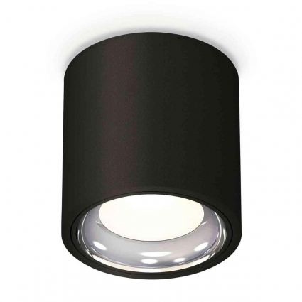 Комплект накладного светильника Ambrella light Techno Spot XS7532011 SBK/PSL черный песок/серебро полированное (C7532, N7023) для магазина, цвет черный