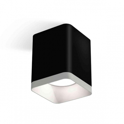 Комплект накладного светильника Ambrella light Techno Spot XS7813001 SBK/SWH черный песок/белый песок (C7813, N7701) для магазина, цвет черный