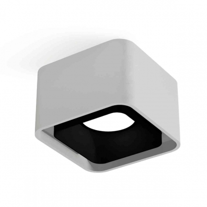 Комплект накладного светильника Ambrella light Techno Spot XS7832002 SWH/SBK белый песок/черный песок (C7832, N7702) для магазина, цвет белый