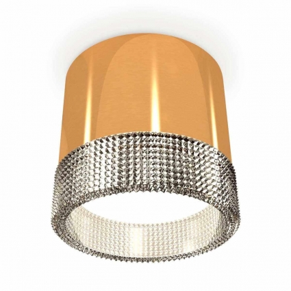 Комплект накладного светильника Ambrella light Techno Spot XS (C8121, N8480) XS8121020 для гостиной, цвет золотой