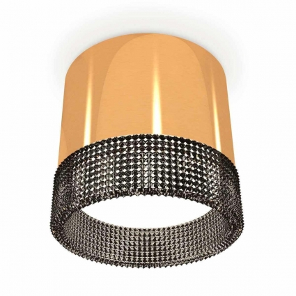 Комплект накладного светильника Ambrella light Techno Spot XS (C8121, N8484) XS8121021 для гостиной, цвет золотой