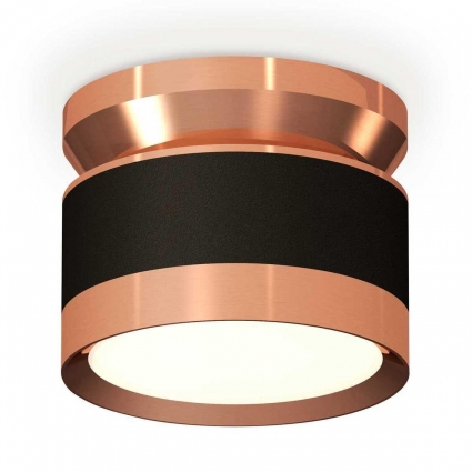 Комплект накладного светильника Ambrella light Techno Spot XS (N8912, C8102, N8126) XS8102065 для гостиной, цвет розовое золото