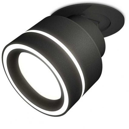 Комплект встраиваемого спота Ambrella light Techno Spot XM (A2242, A2106, C8102, N8434) XM8102523 для прихожей, цвет черный