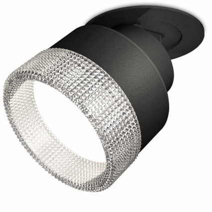 Комплект встраиваемого спота Ambrella light Techno Spot XM (A2242, A2106, C8102, N8480) XM8102540 для гостиной, цвет черный