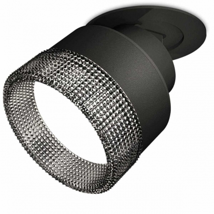 Комплект встраиваемого спота Ambrella light Techno Spot XM (A2242, A2106, C8102, N8484) XM8102541 для гостиной, цвет черный