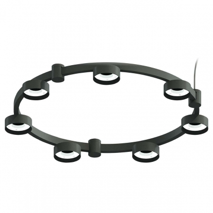 Корпус подвесной люстры Ambrella light DIY Spot Techno Ring SBK черный песок C9238, цвет черный,  в стиле Хай-тек