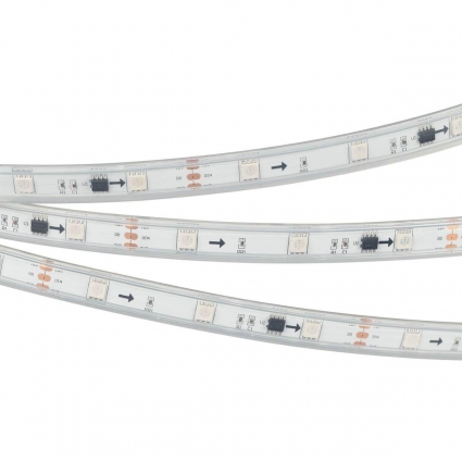 Светодиодная влагозащищенная лента Arlight 7,2W/m 30LED/m 5060SMD разноцветная 5M SPI-P-B30-12mm 12V RGB-PX3 026370(3)