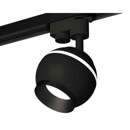 Комплект трекового светильника Ambrella light Track System XT1102002 SBK/PBK черный песок/черный полированный (A2521, C1102, N7031) для магазина, цвет черный