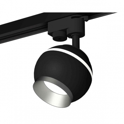 Комплект трекового светильника Ambrella light Track System XT1102004 SBK/MCH черный песок/хром матовый (A2521, C1102, N7033) для магазина, цвет черный