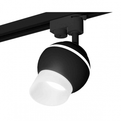 Комплект трекового светильника Ambrella light Track System XT1102073 SBK/FR черный песок/белый матовый (A2521, C1102, N7175) для магазина, цвет черный