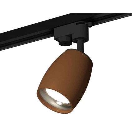 Комплект трекового светильника Ambrella light Track System XT1124032 SCF/PSL кофе песок/серебро полированное (A2521, C1124, N7012) для магазина, цвет кофейный