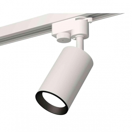 Комплект трекового светильника Ambrella light Track System XT6322003 SWH/PBK белый песок/черный полированный (A2520, C6322, N6103) для магазина, цвет белый
