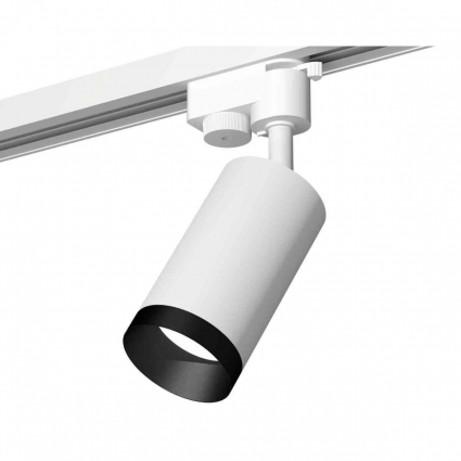 Комплект трекового светильника Ambrella light Track System XT6322061 SWH/PBK белый песок/черный полированный (A2520, C6322, N6131) для магазина, цвет белый
