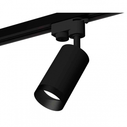 Комплект трекового светильника Ambrella light Track System XT6323061 SBK/PBK черный песок/черный полированный (A2521, C6323, N6131) для магазина, цвет черный