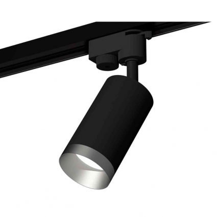 Комплект трекового светильника Ambrella light Track System XT6323063 SBK/MCH черный песок/хром матовый (A2521, C6323, N6133) для магазина, цвет черный