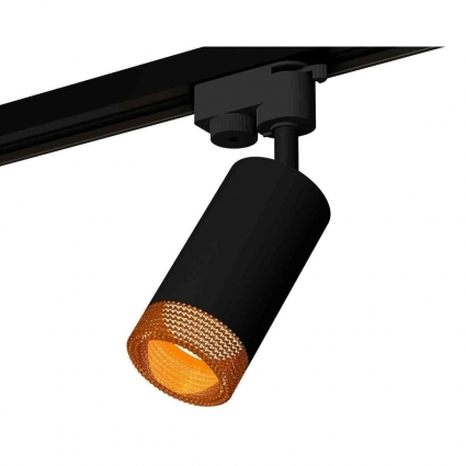 Комплект трекового светильника Ambrella light Track System XT6323084 SBK/CF черный песок/кофе (A2521, C6323, N6154) для магазина, цвет черный