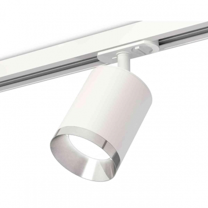 Комплект трекового светильника Ambrella light Track System XT7421003 SWH/PSL белый песок/серебро полированное (A2536, C7421, N7032) для магазина, цвет белый