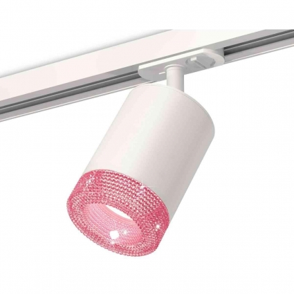 Комплект трекового светильника Ambrella light Track System XT7421010 SWH/PI белый песок/розовый (A2536, C7421, N7193) для магазина, цвет белый