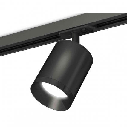 Комплект трекового светильника Ambrella light Track System XT7422001 SBK/PBK черный песок/черный полированный (A2537, C7422, N7031) для магазина, цвет черный