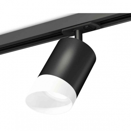 Комплект трекового светильника Ambrella light Track System XT7422022 SBK/FR черный песок/белый матовый (A2537, C7422, N7175) для магазина, цвет черный
