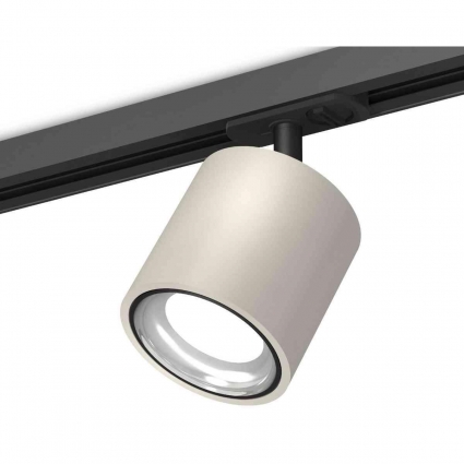 Комплект трекового светильника Ambrella light Track System XT7533010 SGR/PSL/SBK серый песок/серебро полированное/черный песок (A2537, C7533, N7023) для магазина, цвет серый