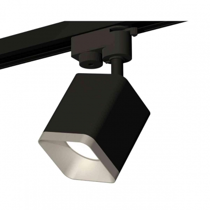 Комплект трекового светильника Ambrella light Track System XT7813002 SBK/SSL черный песок/серебро песок (A2521, C7813, N7703) для магазина, цвет черный