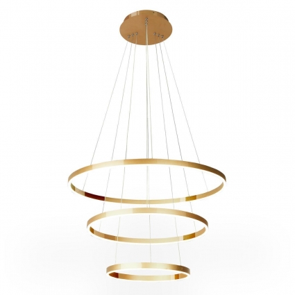 Подвесная светодиодная люстра Kink Light Тор 08223,36A(3000K) для гостиной, цвет латунь