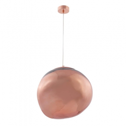 Подвесной светильник Crystal Lux Malaga SP1 D360 Cooper для кафе и ресторанов, цвет медь,  в современном стиле