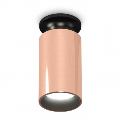 Комплект потолочного светильника Ambrella light Techno Spot XS (N6902, C6326, N6111) XS6326101 для кафе и ресторанов, цвет розовое золото