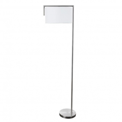 Торшер Arte Lamp Aperol A5031PN-1SS для спальни, цвет белый,  в современном стиле
