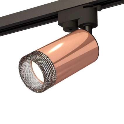 Комплект трекового светильника Ambrella light Track System XT (A2521, C6326, N6151) XT6326011 для спальни, цвет розовое золото
