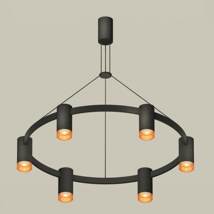 Комплект подвесного светильника Ambrella light Traditional DIY черный песок/кофе (С9022, N6154) XB9022202, цвет черный