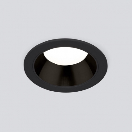 Встраиваемый светодиодный светильник Elektrostandard Basic 25082/LED 7W 4200K чёрный a062941 для прихожей, цвет черный,  в стиле Хай-тек