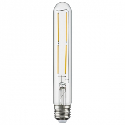 Лампа светодиодная филаментная Lightstar LED Filament E27 6W 3000K трубчатая прозрачная 933902