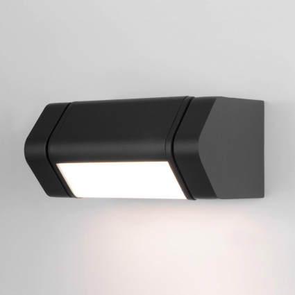 Уличный настенный светодиодный светильник Elektrostandard Dors 35163/D черный a062882, цвет черный,  в стиле Хай-тек