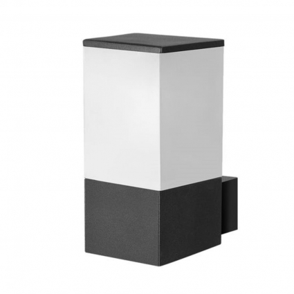 Уличный настенный светильник Arte Lamp Plate A3710AL-1BK на площадь до 2 кв.м., цвет белый,  в современном стиле