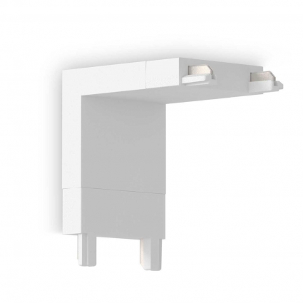 Коннектор L-образный внутренний Ambrella light Track System Magnetic Ultra Slim GV1103, цвет белый