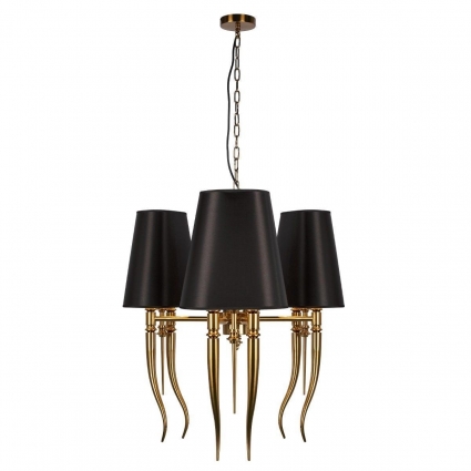Подвесная люстра Loft IT Brunilde 10207/6 Gold для гостиной, цвет золотой,  в стиле арт-деко