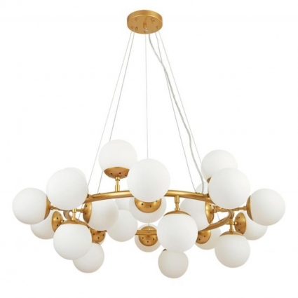 Подвесная люстра Arte Lamp Bolla A1664SP-25GO для больших залов площадью до 29 кв.м.,  в стиле модерн