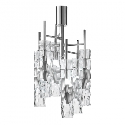Подвесная люстра Crystal Lux Primavera PL6 Chrome для спальни, цвет хром,  в стиле модерн