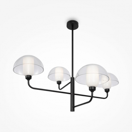 Подвесная люстра Maytoni Memory MOD177PL-04B для гостиной, цвет черный,  в стиле модерн