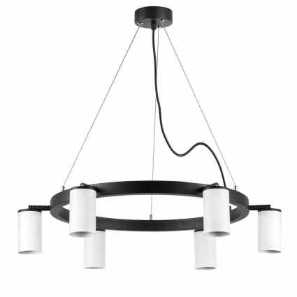 Подвесная люстра Lightstar Rullo (571016+214436-6) LR016366 для гостиной, цвет белый,  в современном стиле