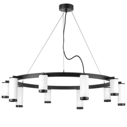 Подвесная люстра Lightstar Rullo (571020+214436-5+214486-5+203437-10) LR02036586540 для гостиной, цвет белый,  в современном стиле